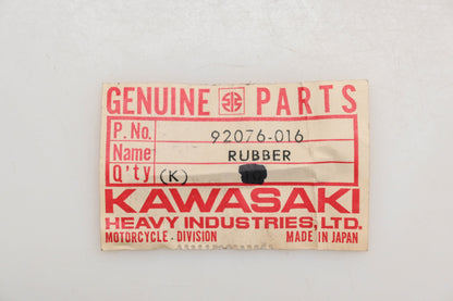 New OEM Kawasaki 92076-016 Rear Rubber Footrest Qty 1 NOS