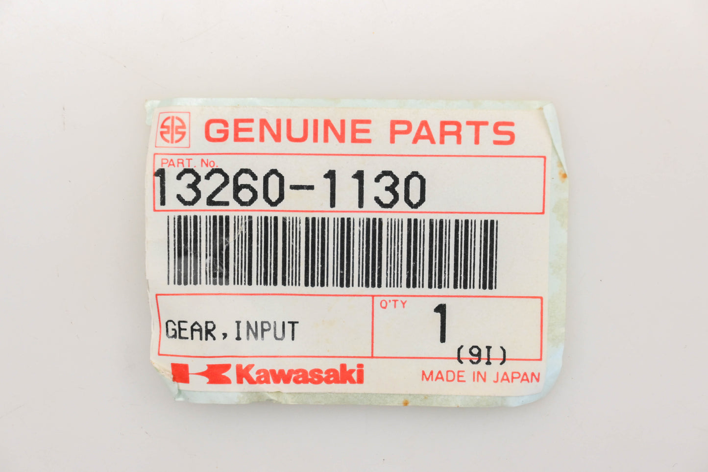 New OEM Kawasaki 13260-1130 Input 4th Gear 20T Qty 1 NOS
