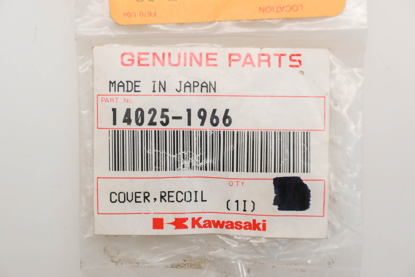New OEM Kawasaki 14025-1966 Recoil Cover Qty 1 NOS