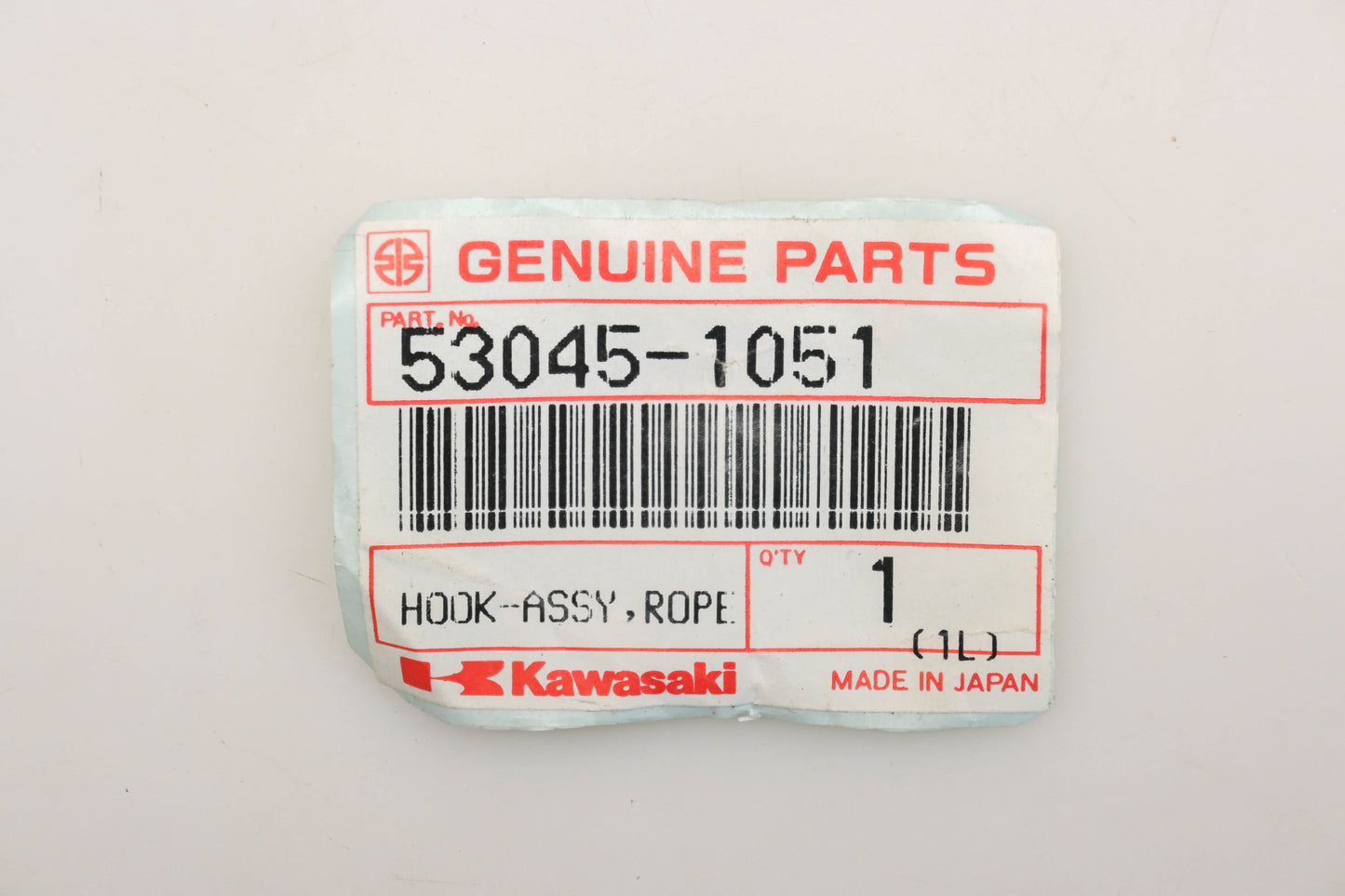 New OEM Kawasaki 53045-1051 Rope Hook Assembly Qty 1 NOS