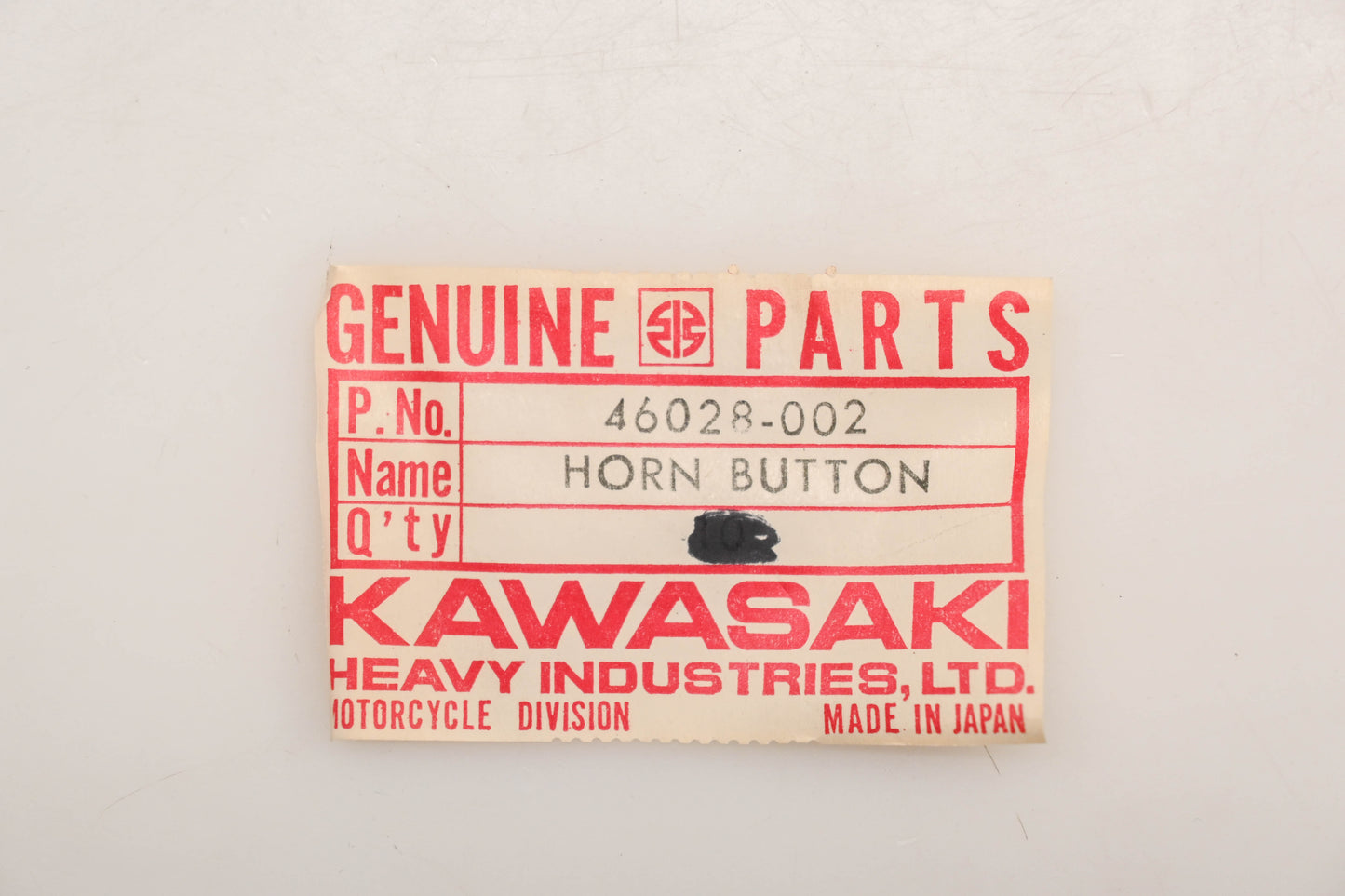 New OEM Kawasaki 46028-002 Horn Button Switch Assembly Qty 1 NOS