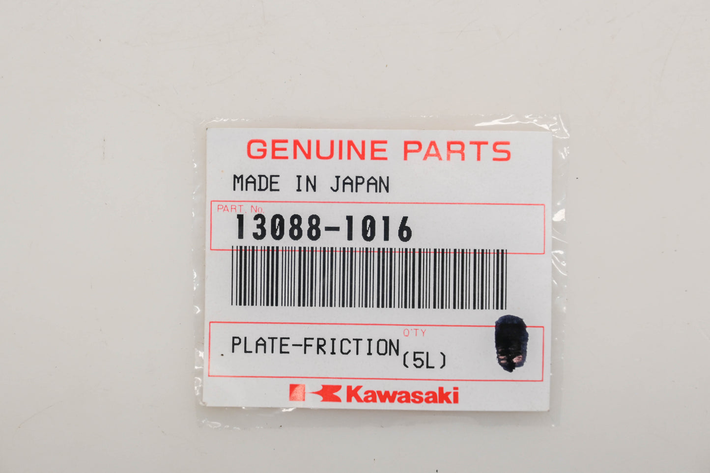 New OEM Kawasaki 13088-1016 Friction Plate Qty 1 NOS
