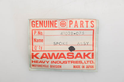 New OEM Kawasaki 41028-075 Outer Rear Spokes Qty 5 NOS