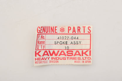 New OEM Kawasaki 41027-044 Front Inner Spokes Qty 10 NOS