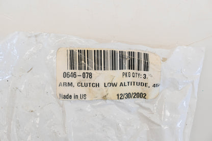 New OEM Arctic Cat 0646-078 Low Altitude Clutch Arms 45 Gram Qty 3 NOS