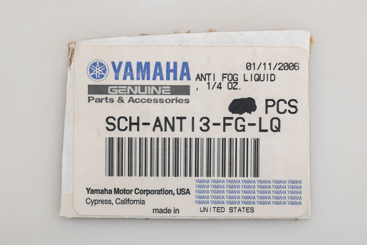 New OEM Yamaha SCH-ANTI3-FG-LQ Anti-Fog Liquid 1/4 Oz Qty 1 NOS