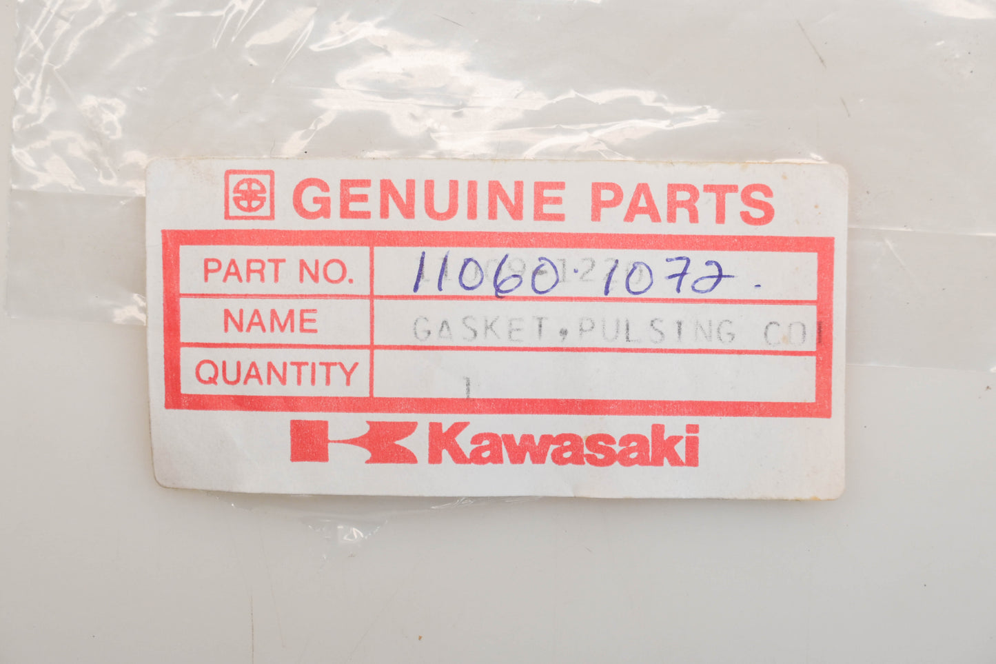 New OEM Kawasaki 11060-1072 Pulsing Coil Cover Gasket Qty 1 NOS
