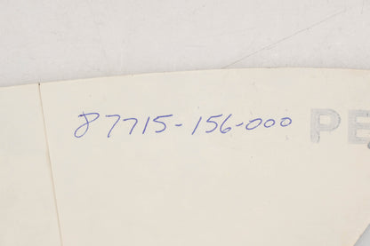 Alpha Sports 87715-156-000 Right Decal Qty 1 NOS