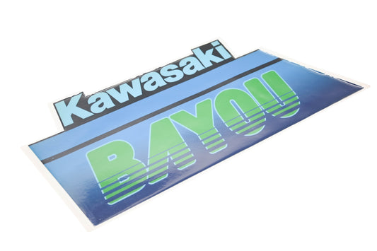New OEM Kawasaki 56049-1727 Left Hand Front Fender Decal Bayou Qty 1 NOS