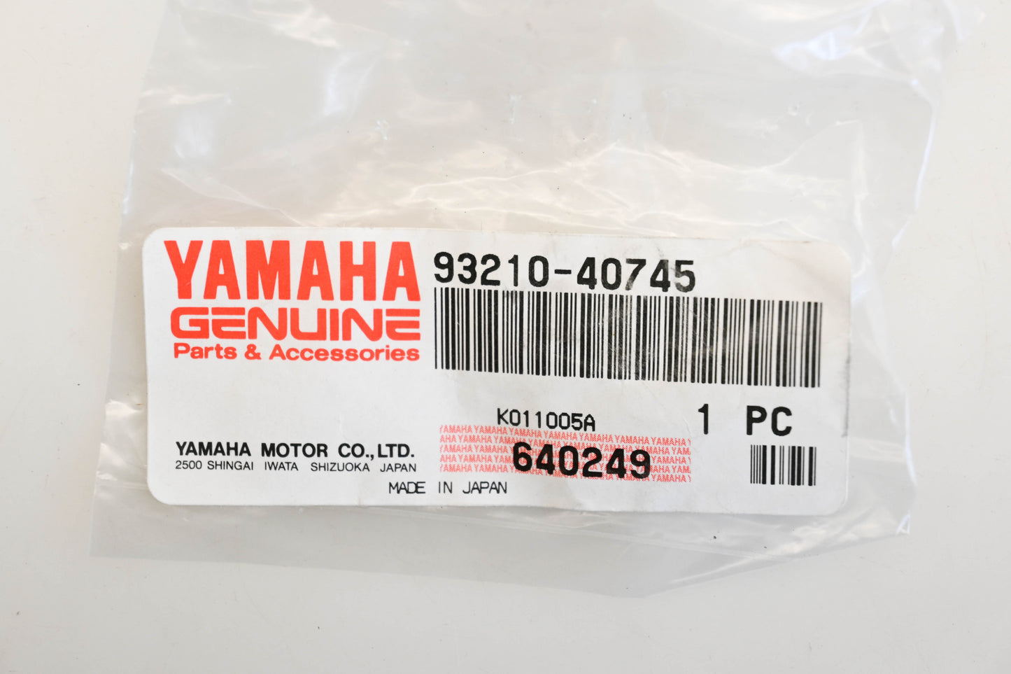 New OEM Yamaha 93210-40745-00 O-Ring Qty 1 NOS