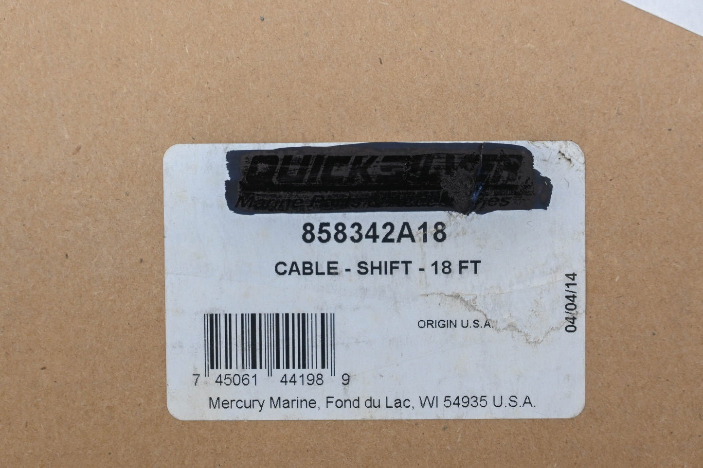 Aftermarket 858342A16 18' Control Cable Kit Qty 1 NOS
