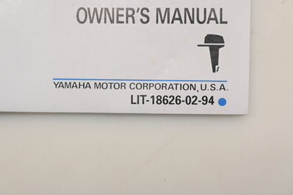 OEM Yamaha LIT-18626-02-94 Owner's Manual T9.9W/F9.9W Qty 1