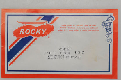 Rocky 01-1140 Top End Gasket Kit Suzuki RM125A/B Qty 1 NOS