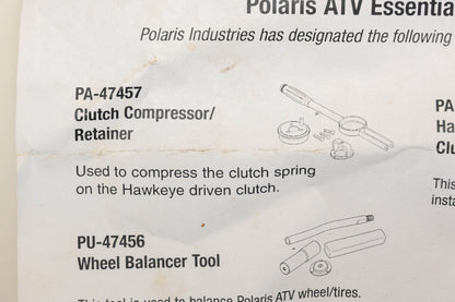 New OEM Polaris PA-47457 Driven Clutch Compressor Retainer Tool Kit Qty 1 NOS