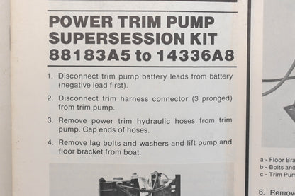 Aftermarket 14336A 8 Power Trim Pump Kit Qty 1 NOS