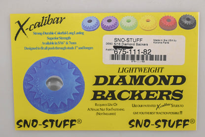 Sno-Stuff 675-111-82 X-Calibur 5/16 Diamond Backer Plates Red Qty 24 NOS