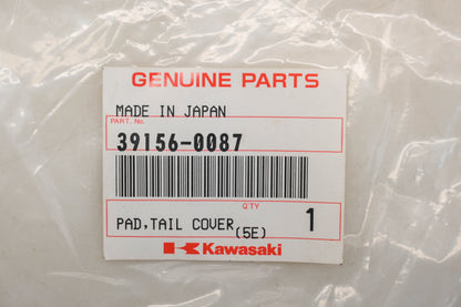 New OEM Kawasaki 39156-0087 Right Hand Tail Cover Pad Qty 1 NOS