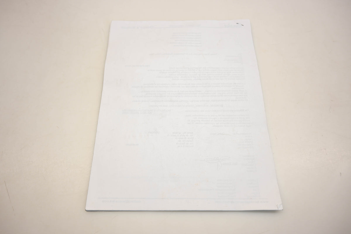 Tanaka 28642 Owner's Manual TBC-420PF TBC-430PF Qty 1
