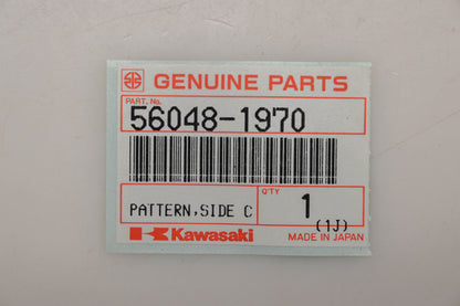 New OEM Kawasaki 56048-1970 Left Hand Side Cover Decal Qty 1 NOS