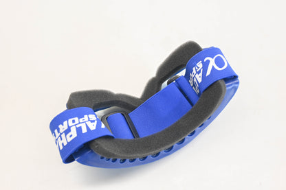 Alpha Sports TB504-62 Blue MX Goggles Qty 1 NOS