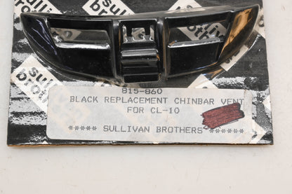 Sullivan Brothers 526202, 815-860 HJC Chin Bar Vent Black CL-10 Qty 1 NOS