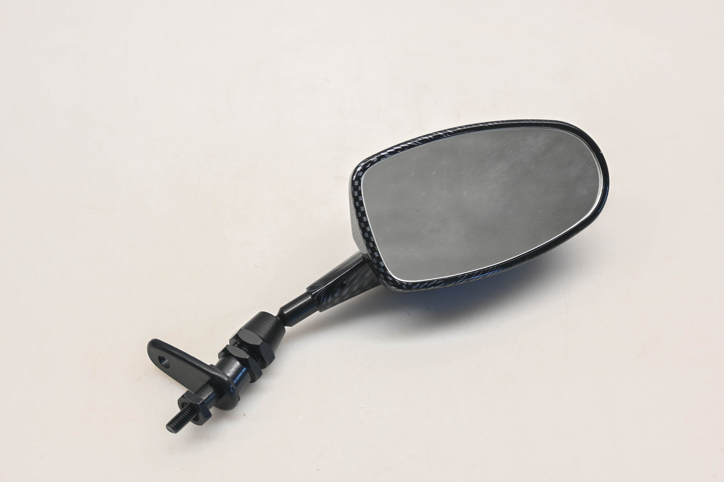 Parts Unlimited 0640-0346 Right Carbon Fiber Universal Mirror Qty 1 NOS