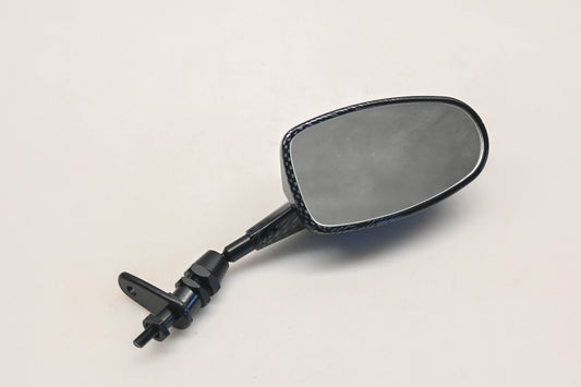 Parts Unlimited 0640-0346 Right Carbon Fiber Universal Mirror Qty 1 NOS