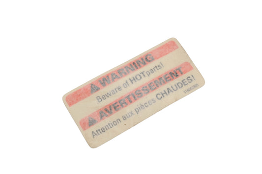 Aftermarket 516002965 Warning Decal NOS