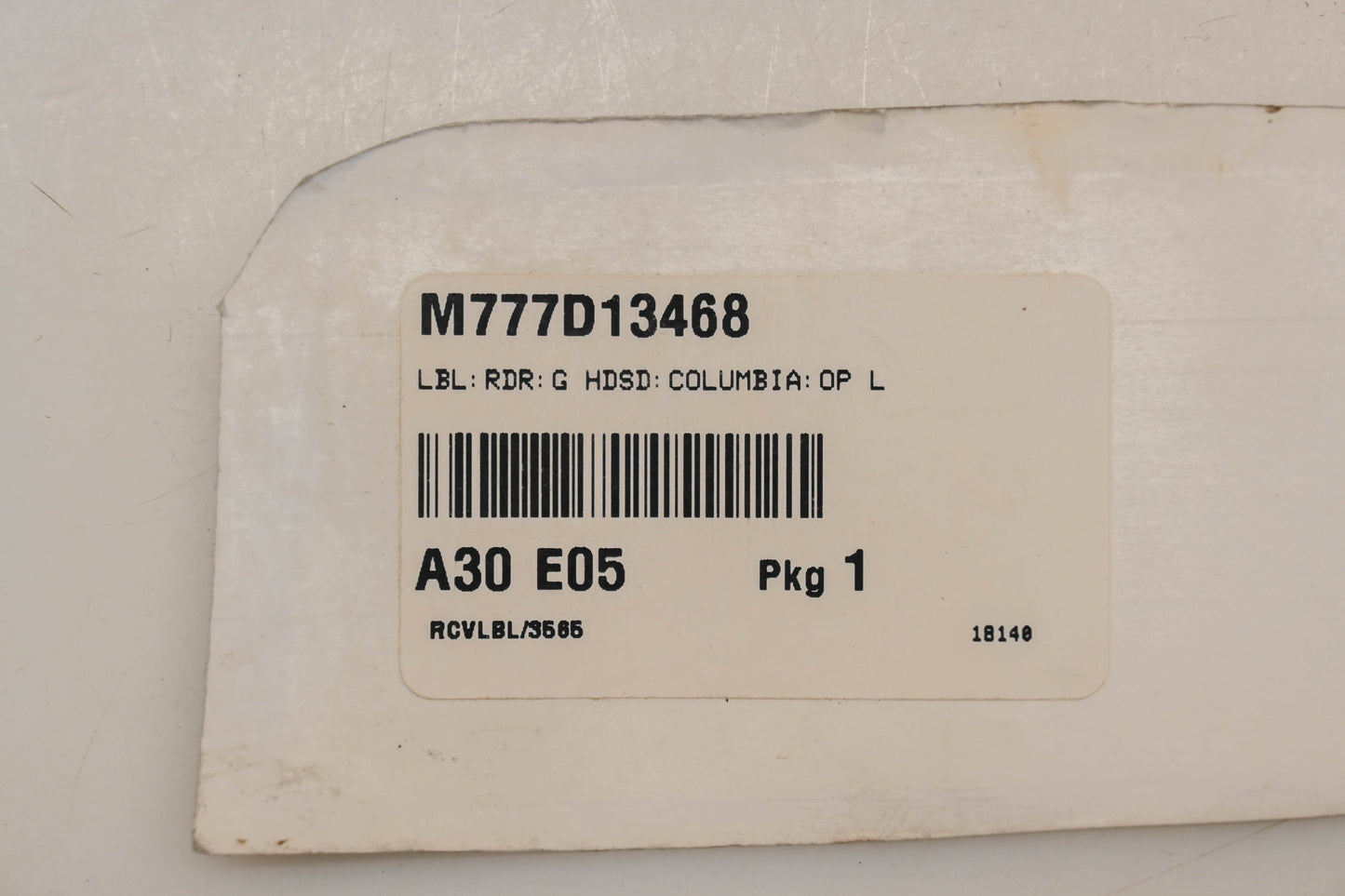 Columbia M777D13468 Heritage Decal Qty 1 NOS