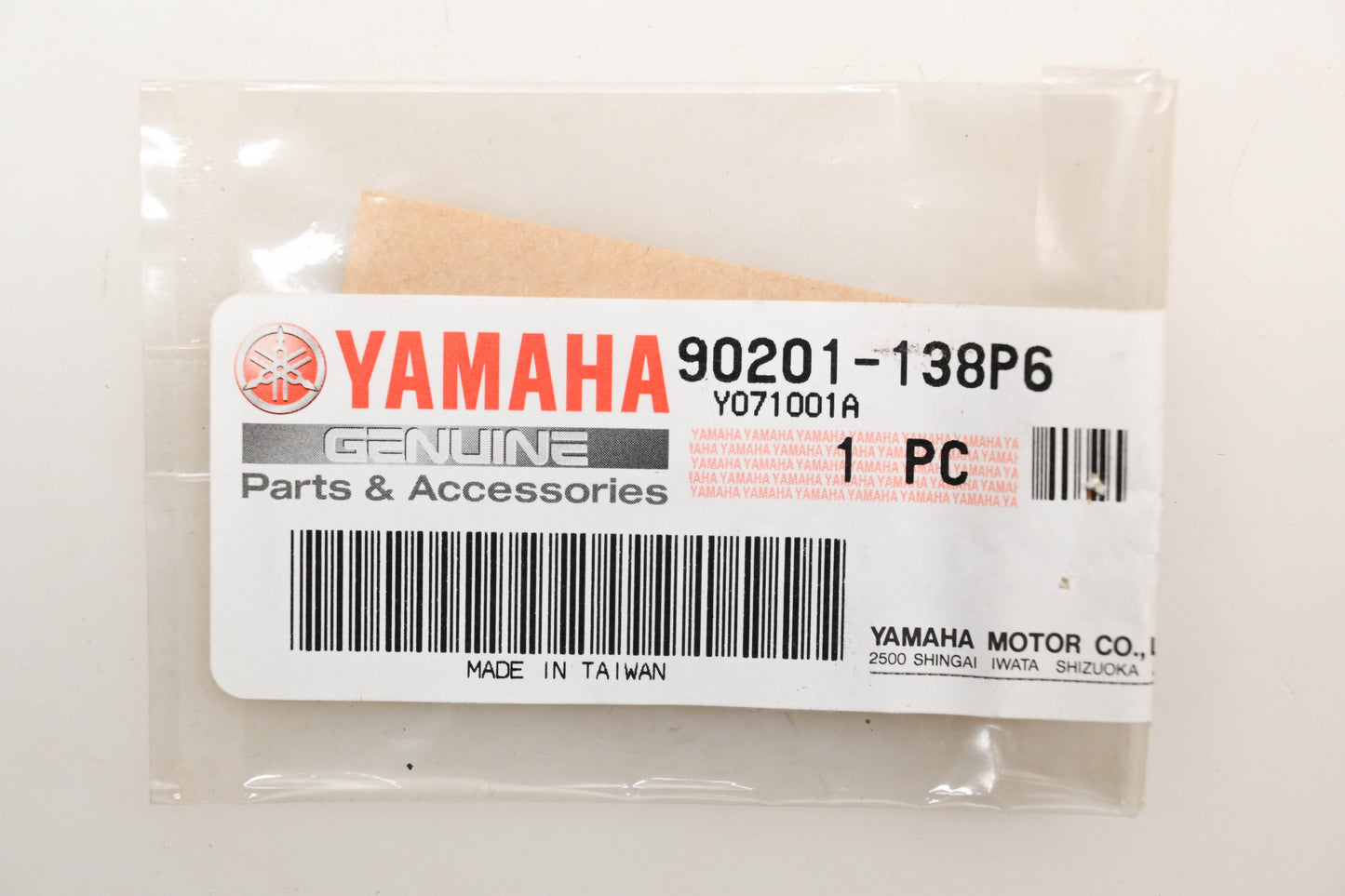 New OEM Yamaha 90201-138P6-00 Plate Washer Qty 1 NOS
