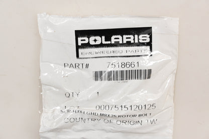 New OEM Victory 7518661 Polaris Rotor Bolt Qty 1 NOS