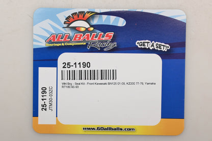 All Balls 25-1190 Front Wheel Bearing Seal Kit Qty 1 NOS