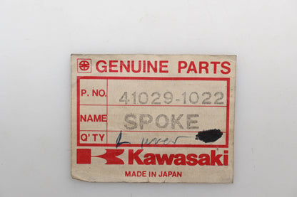 New OEM Kawasaki 41029-1022 Left Hand Inner Rear Spokes Qty 3 NOS