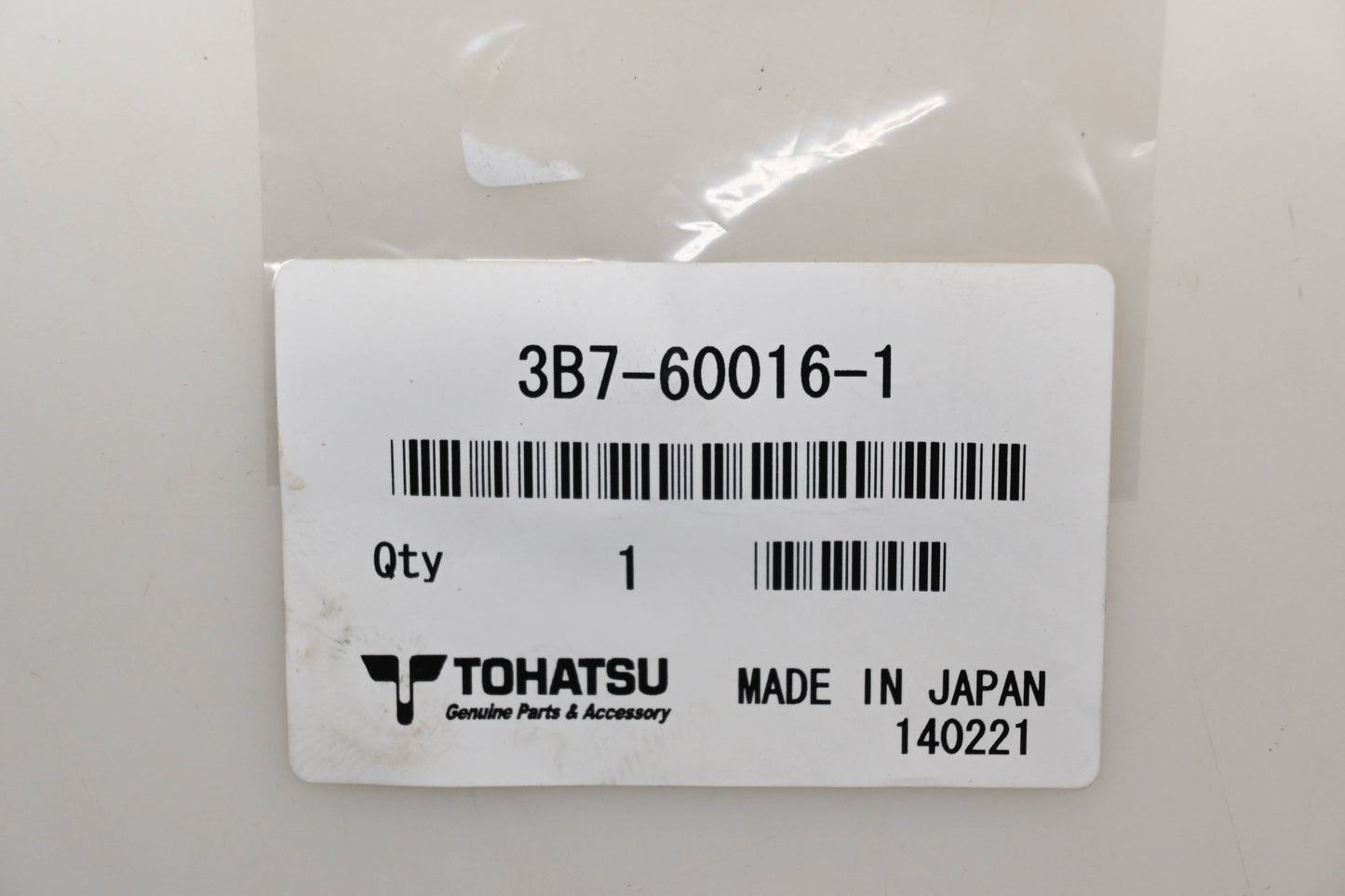 New OEM Tohatsu 3B7-60016-1 10.1-15-1 Gasket Qty 1 NOS