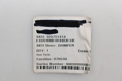 New OEM Kawasaki 92075-1414 Damper Qty 1 NOS