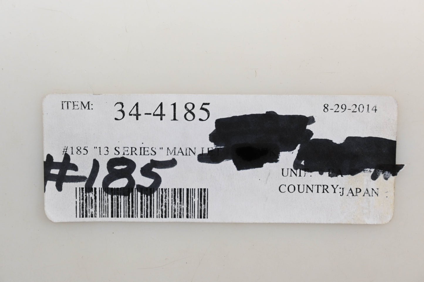 DG 34-4185 Keihin 13 Series Main Jet Size 185 Qty 1 NOS