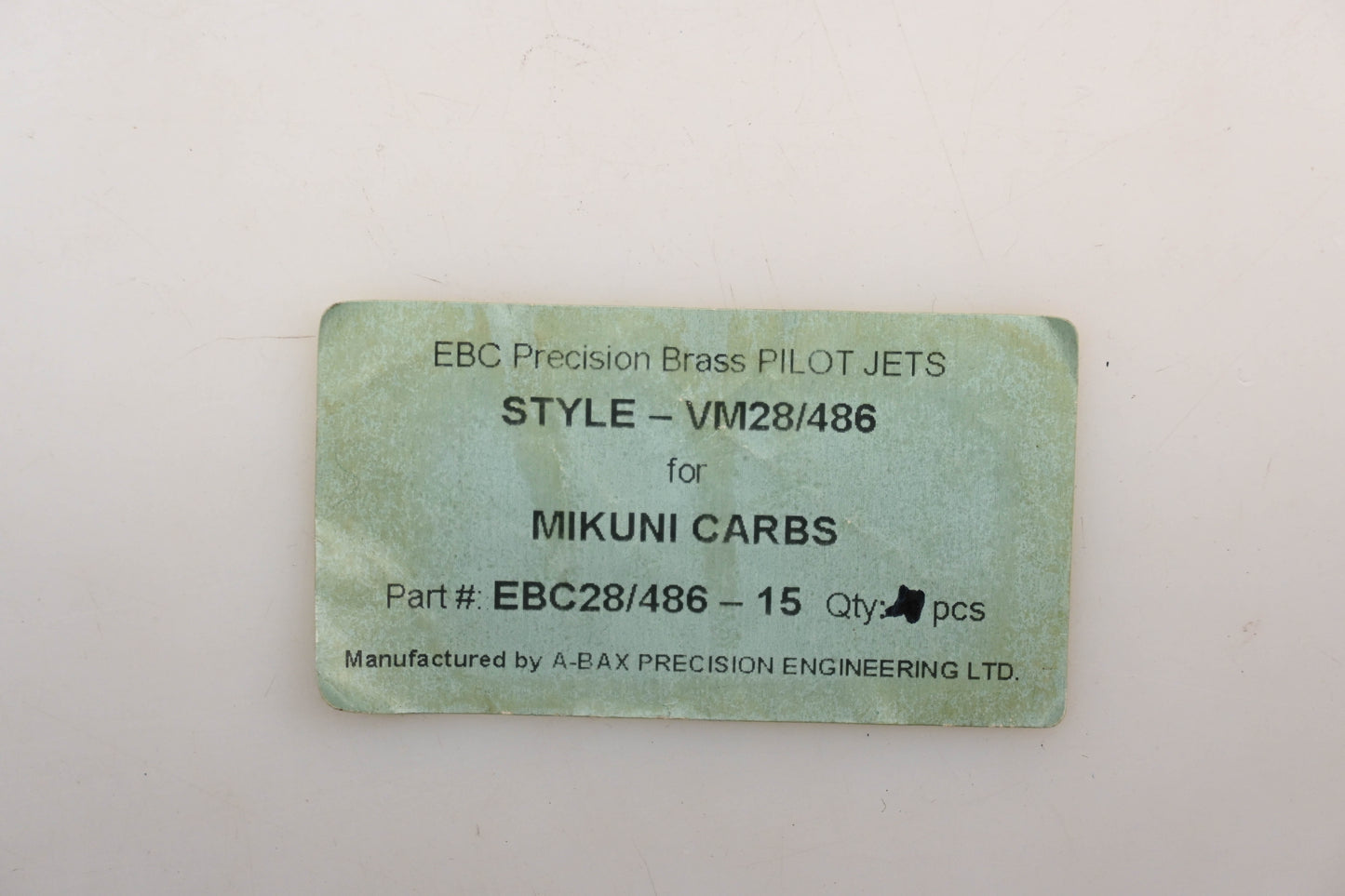 EBC 1005-0049 Brass Main Jets Qty 2 NOS