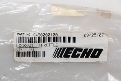 New OEM Echo C460000100 Throttle Lockout Qty 1 NOS