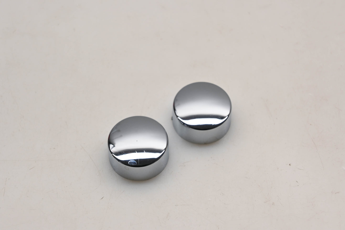 New OEM Harley-Davidson 94914-07 Classic Chrome Caps Qty 2 NOS