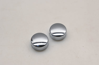 New OEM Harley-Davidson 94914-07 Classic Chrome Caps Qty 2 NOS