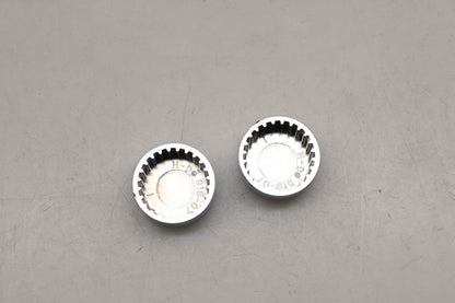 New OEM Harley-Davidson 94914-07 Classic Chrome Caps Qty 2 NOS