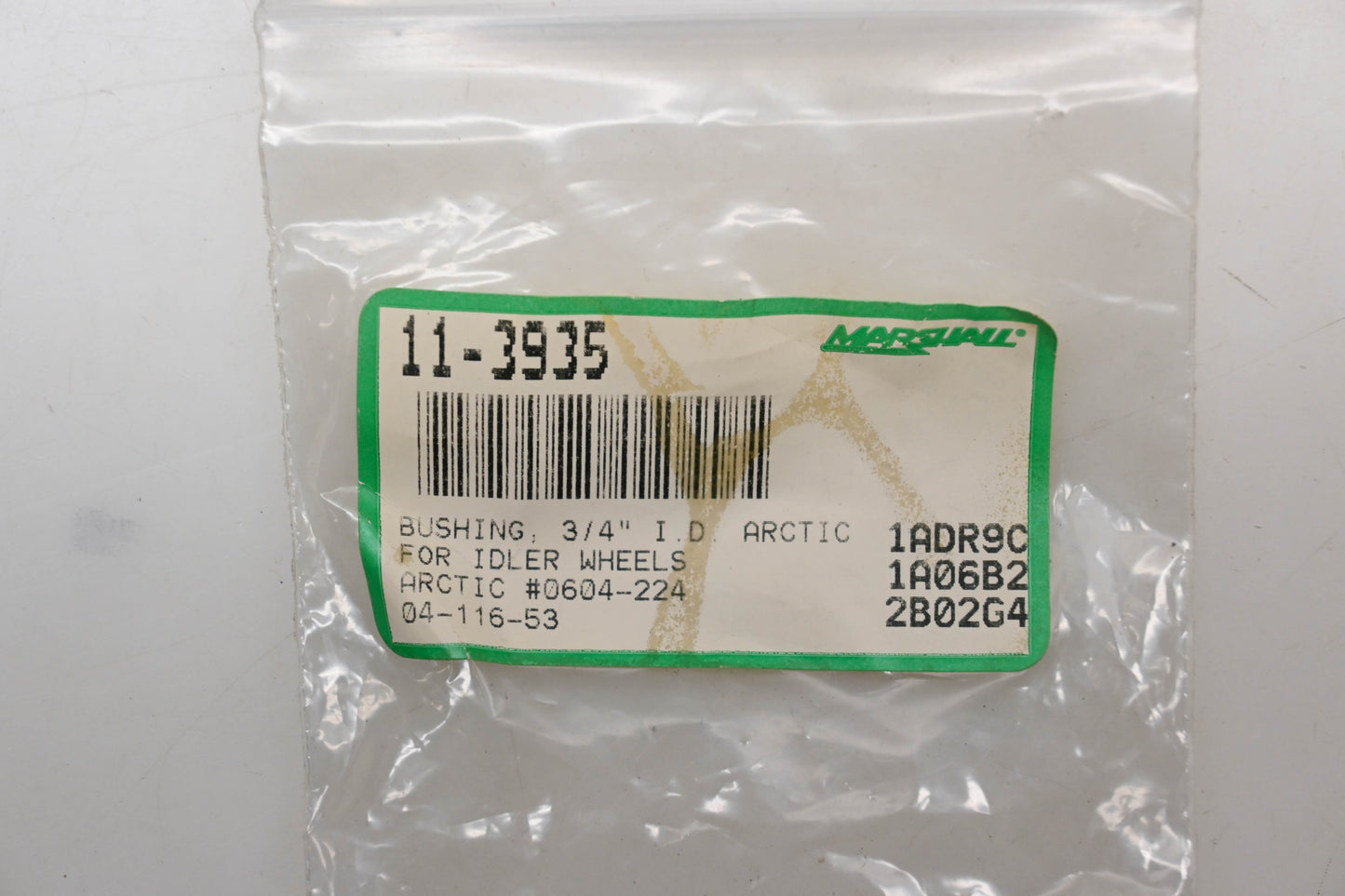 Marshall 11-3935, 04-116-53, 0604-224 Bushing 3/4' ID for Idler Wheels Qty 1 NOS