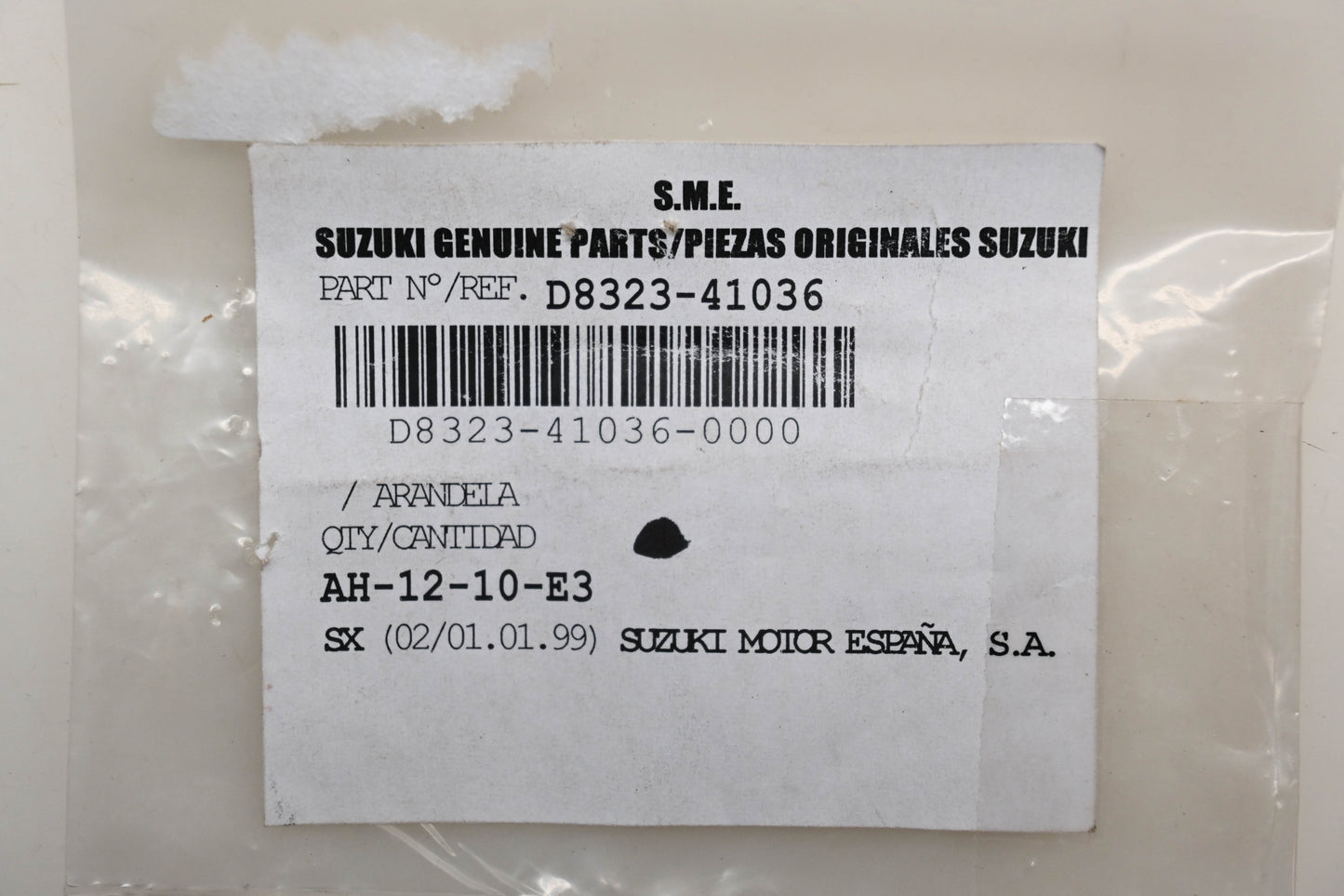 New OEM Suzuki D8323-41036 Washers Qty 2 NOS