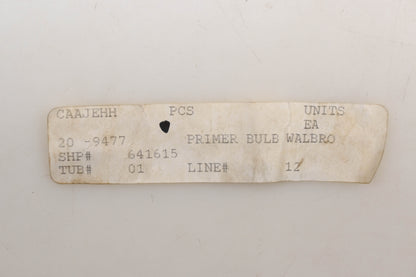 Aftermarket 20-9477 Primer Bulb for Walbro NOS