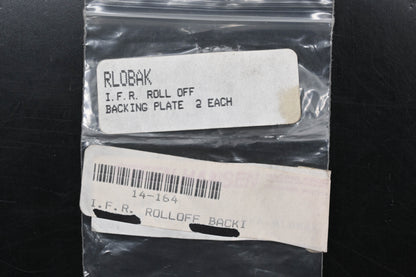 Steen Hansen 14-164 IFR Roll Off Backing Plates Qty 2 NOS