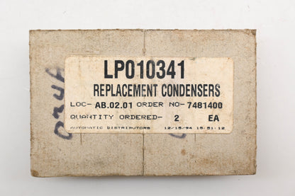 Kimpex LP010341, 01-140-18 Replacement Condensers Qty 2 NOS