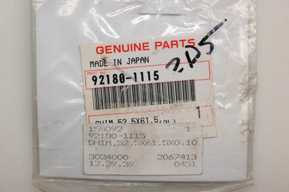 New OEM Kawasaki 92180-1115 Shim 52.5X61.5X0.10 Qty 1 NOS