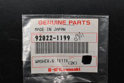 New OEM Kawasaki 92022-1199 6.1x11x0.8 Washer Qty 1 NOS