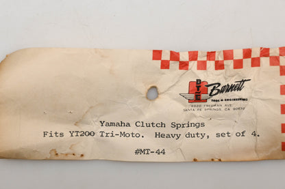Barnett MT-44, MT-44-4 Yamaha Clutch Spring Qty 4 NOS