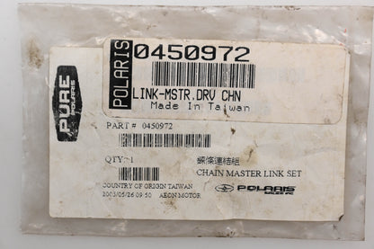 New OEM Polaris 0450972 Drive Chain Master Link Qty 1 NOS